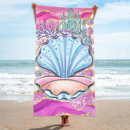 Sea & Shell Microfiber Beach Towel