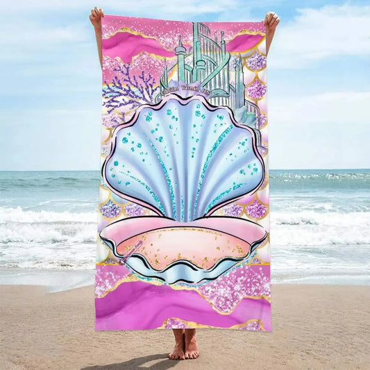 Sea & Shell Microfiber Beach Towel