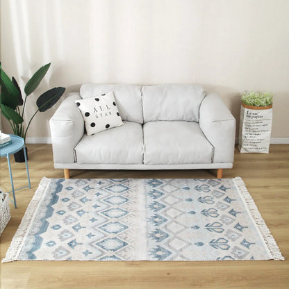 Modern Nordic Kilim Rug – Geometric, Versatile Washable