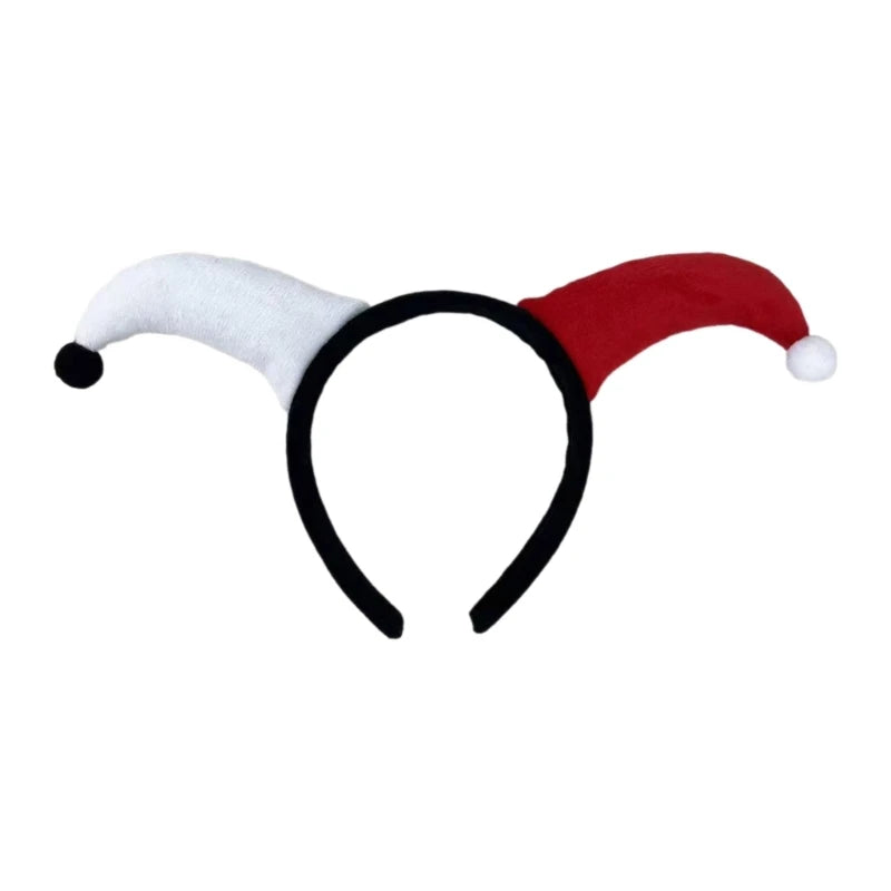 Adorkable Clown Horn Headpiece Proms Birthday Hairbands Fun Headwear Jester Circus Festive Hair Headwear