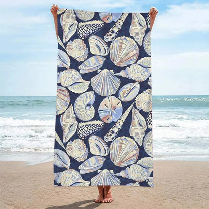 Sea & Shell Microfiber Beach Towel