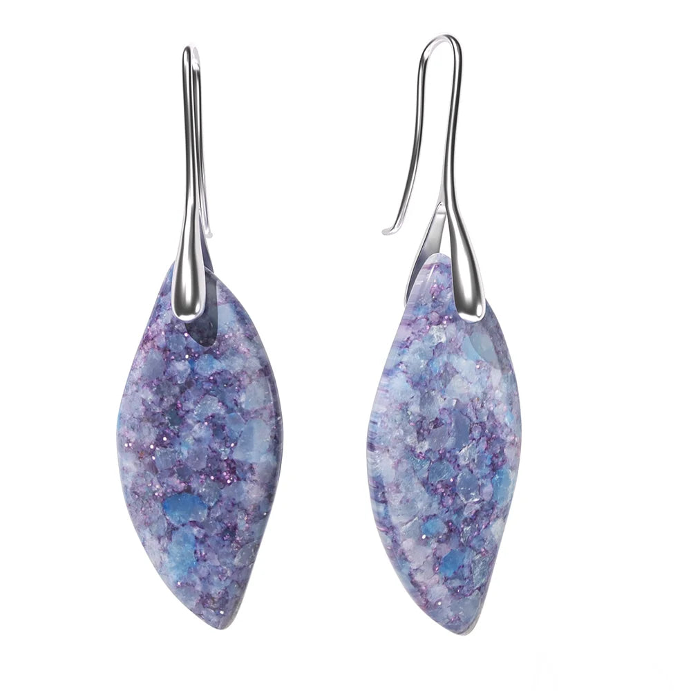 Women’s Emperor Jasper Dangle Earrings – Natural Healing Stone