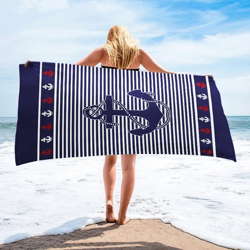 Beach Printed Towels, Seaside Vacation