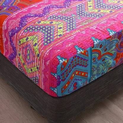 Boho Fitted Sheet – Colorful Bedding Set