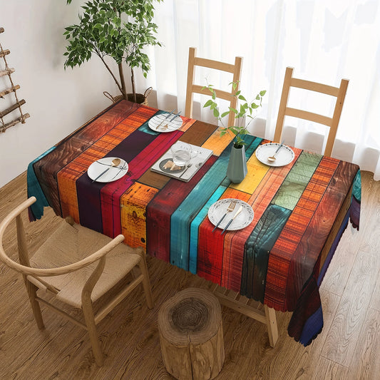 Wood Grain Tablecloth