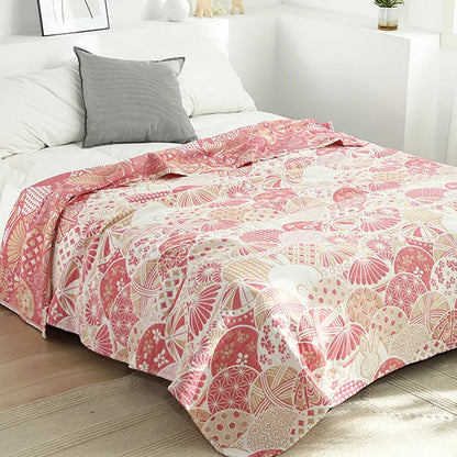 Boho Cotton Throw Blanket – Soft Nordic Bed & Sofa Blanket