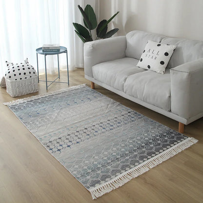 Modern Nordic Kilim Rug – Geometric, Versatile Washable