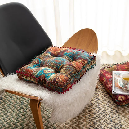 Square Floor Cushion – Thickened Seat Pillow for Bedroom & Balcony