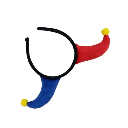 Adorkable Clown Horn Headpiece Proms Birthday Hairbands Fun Headwear Jester Circus Festive Hair Headwear