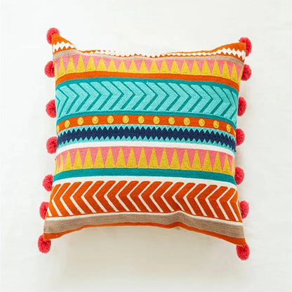 Vintage Boho Tufted Lumbar Pillow Cover