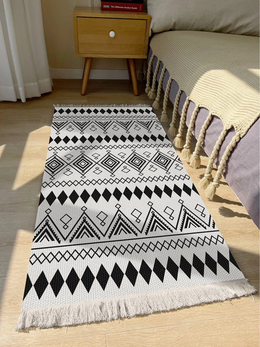 Modern Geometric Floor Rug – Anti-Slip &amp; Durable