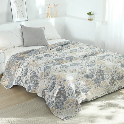 Boho Cotton Throw Blanket – Soft Nordic Bed & Sofa Blanket