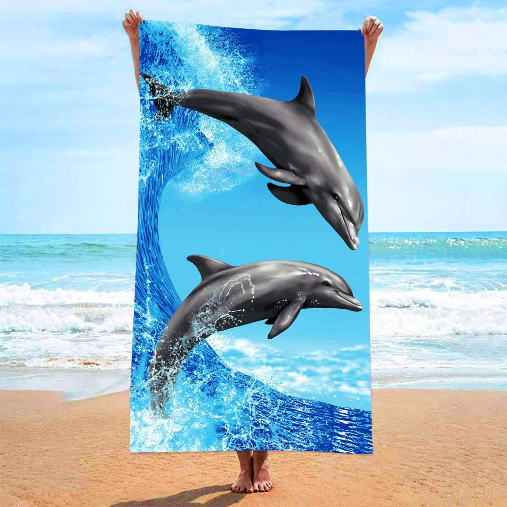 Beach Printed Towels, Seaside Vacation