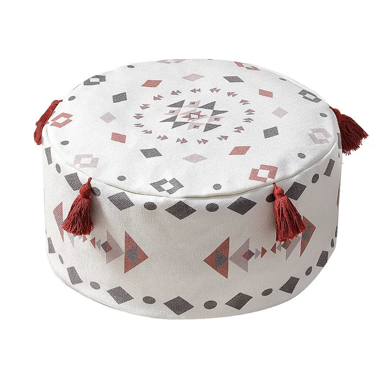 Nordic Geometric Floor Cushion – Futon Pouf Cover
