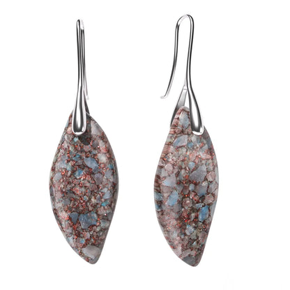 Women’s Emperor Jasper Dangle Earrings – Natural Healing Stone